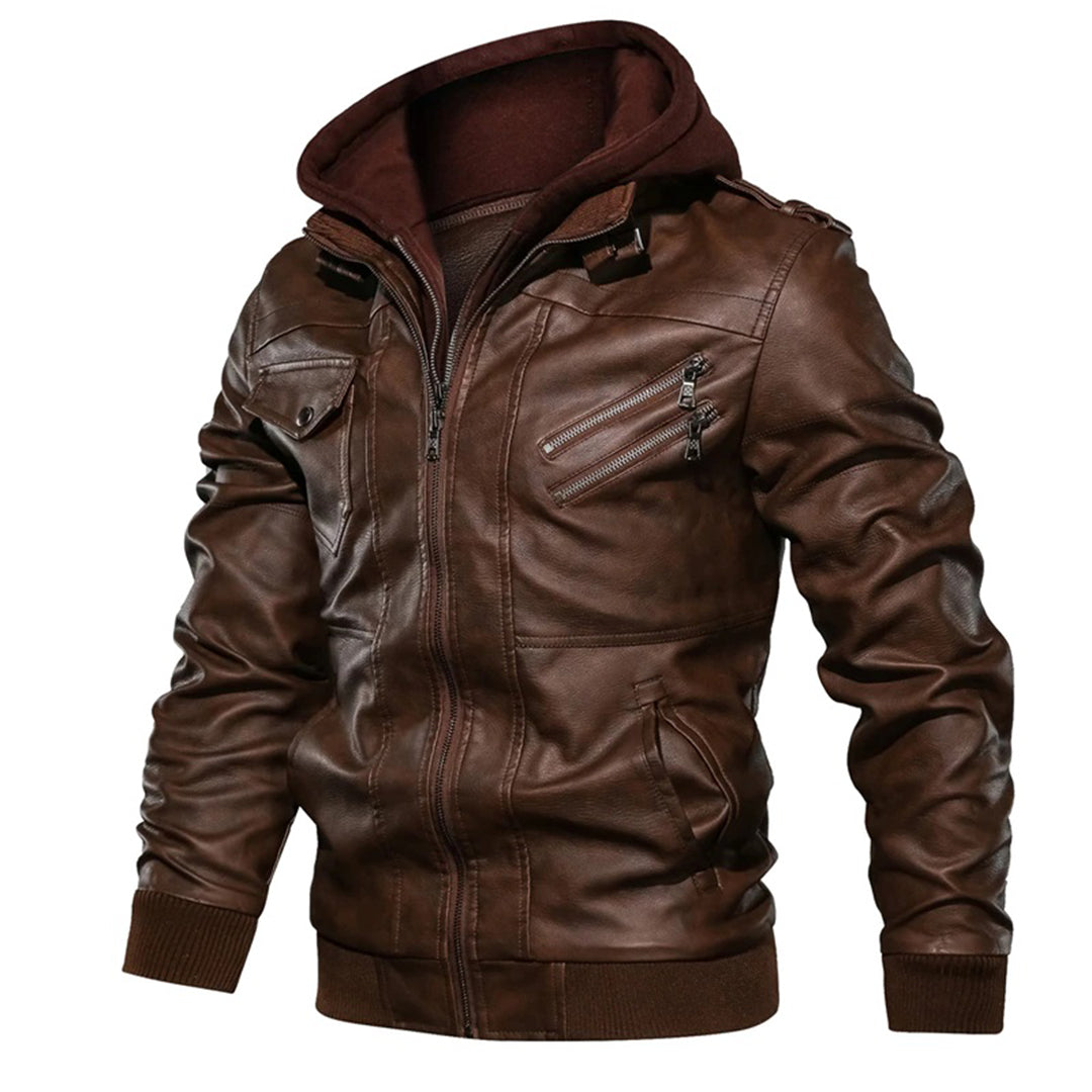 Stefan | Veste en cuir pour hommes
