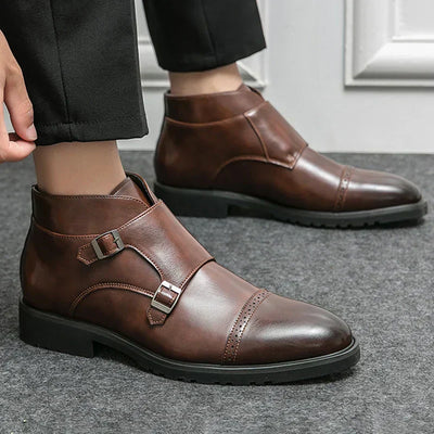 Shane™ | Bottes en cuir à double boucle