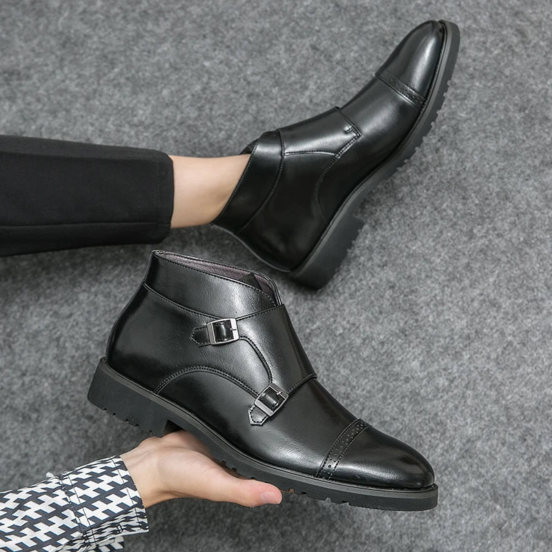 Shane™ | Bottes en cuir à double boucle