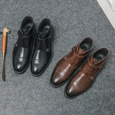 Shane™ | Bottes en cuir à double boucle