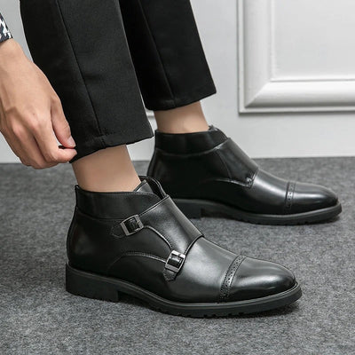 Shane™ | Bottes en cuir à double boucle