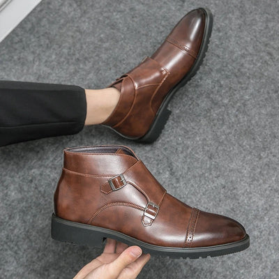 Shane™ | Bottes en cuir à double boucle