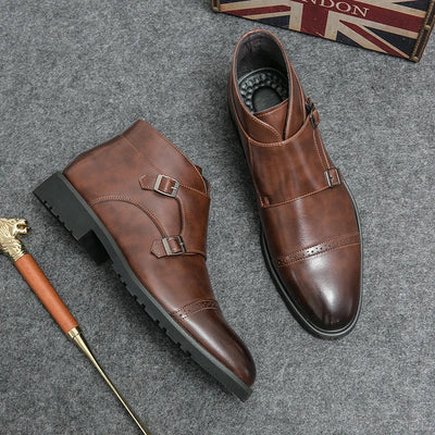 Shane™ | Bottes en cuir à double boucle