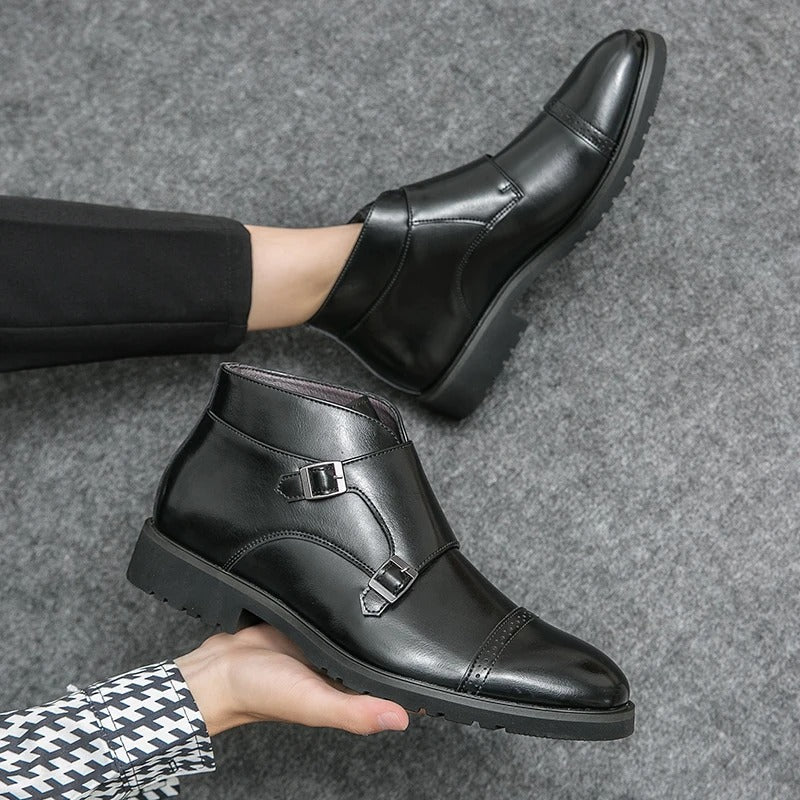 Shane™ | Bottes en cuir à double boucle